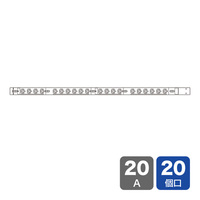 サンワサプライ 19インチサーバーラック用コンセント 200V(20A) 3P 20個口 (TAP-SV22020)画像