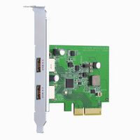 QXP-10G2U3A Dual-port USB 3.2 Type-A Gen 2 PCIe card画像