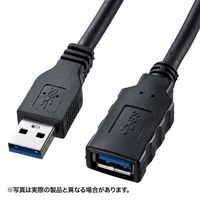 サンワサプライ USB3.0延長ケーブル ブラック 0.5m (KU30-EN05)画像