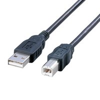 ELECOM USB2-S05GT　USB2.0スイングケーブル(グラファイト) 1m (USB2-S05GT)画像