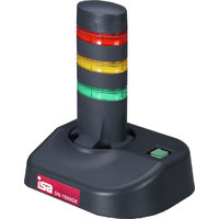 アイエスエイ 警子ちゃん4GX (3層LED灯・色付レンズ・ダークグレー・有線LAN対応モデル) (DN-1500GX-N3LCB)画像