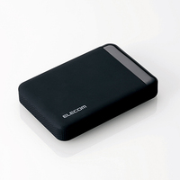 ELECOM ELECOM SeeQVault Portable Drive USB3.0 2.0TB Black ELP-QEN020UBK (ELP-QEN020UBK)画像