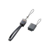 ELECOM 携帯電話用USB充電ケーブル/ストラップ au WIN対応 (MPA-SCWUSB/BK)画像