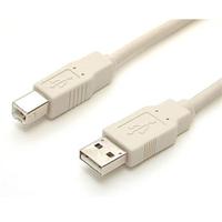 StarTech USB 2.0ケーブル 3m A-B ベージュ オス/オス USBFAB_10 (USBFAB_10)画像