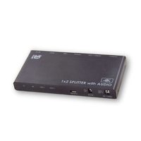 RATOC Systems 4K60Hz/ダウンスケール対応 外部音声出力付 HDMI分配器(1入力2出力) (RS-HDSP2PA-4K)画像