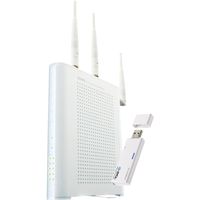 PLANEX MZK-W04N-PKU2 高速無線LANルータ&USB無線LANアダプタセット (MZK-W04N-PKU2)画像