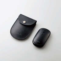 ELECOM BlueLEDマウス/薄型/Bluetooth対応/4ボタン/ポーチ付/ブラック (M-TM10BBBK)画像