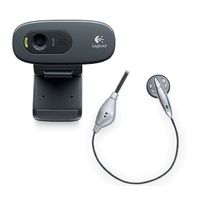 LOGICOOL HD Webcam グレー&ブラック C270m (C270M)画像