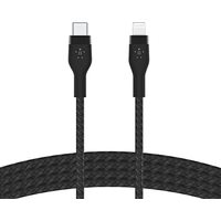 BELKIN USB-C to ライトニング 高耐久編込シリコンケーブル 2M ブラック (CAA011BT2MBK)画像