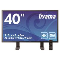 IIYAMA <ProLite>40インチ4K MVA+パネルX4070UHS( 3840×2160/DisplayPortx1、HDMIx2、DVI-D、D-Subミニ15ピンの5入力対応ブラック) (X4070UHS-B1)画像