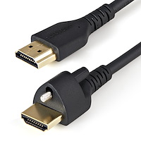 StarTech イーサネット対応ハイスピードHDMIケーブル 2m/ネジ留め機構搭載/HDMI 2.0規格準拠/4K 60Hz/HDR対応/HDMI[オス]-HDMI[オス] (HDMM2MLS)画像